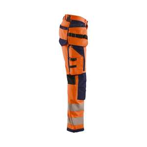 BLAKLADER - 199716425389C44 Pantalones de alta visibilidad 4-Way stretch Naranja/Azul marino-EAN 7330509798577 ROPA DE TRABAJO DE LA HI-VIS - Product Image 3