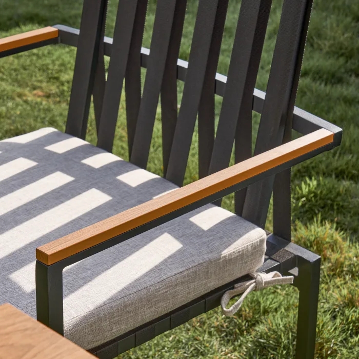 Patio garden set table set teak furniture armchair dining set