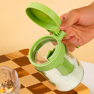 Storage Bottle 320 ML Oil <b>Spice</b> <b>Jars</b> Salt Bottle Glass Condiment Seasoning Bottle with Spoon Cruet Container Kitchen Utensils - Product Image 5