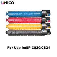 Cartouche de toner couleur UNICO SP C820 compatible SP C821 pour imprimante laser Ricoh SP C820DN C821DN