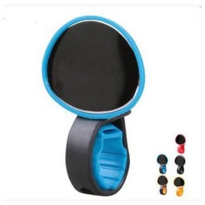 Bicycle Rearview Mirror Handlebar Mount Compact Mountain Bike Road Bike <b>Cycling</b> Accessory Blue Yellow Red Black Orange ABS - Product Image 1