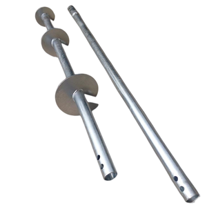 कंक्रीट मुक्त नींव प्रणाली कार्बन स्टील हेलिक्स मोरिंग हेलिकल ढेर माइक्रो-कैप सौर पैनल पोल बाड़ एंकर - Product Image 1