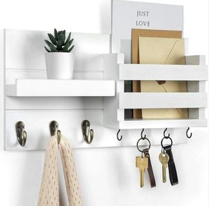 Su misura in legno appendiabiti e legno appendiabiti per l'organizzazione e la memorizzazione di vestiti e chiavi - Product Image 4