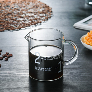 Petite <span class=keywords><strong>cafetière</strong></span> à espresso portable en verre transparent avec plateau gradué, design zen asiatique pour la cuisine - Product Image 4