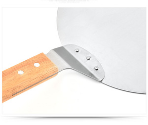 Offre Spéciale : Spatule à <span class=keywords><strong>Pizza</strong></span> en Acier Inoxydable de 10 Pouces avec Manche en Bois – Outil Essentiel pour <span class=keywords><strong>la</strong></span> Cuisson de <span class=keywords><strong>la</strong></span> <span class=keywords><strong>Pizza</strong></span> - Product Image 3
