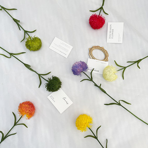 Flores artificiales Meiyu Craft, claveles de un solo tallo, flor decorativa de goma suave para el hogar, accesorios de boda, estilo minimalista - Product Image 3