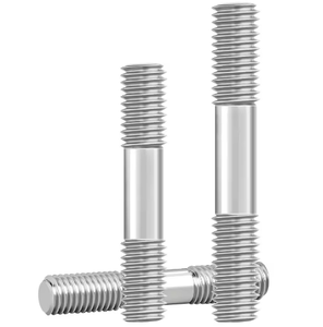 Vis à tête cylindrique <span class=keywords><strong>DIN</strong></span> <span class=keywords><strong>939</strong></span> métriques B1=1.25D A2-70, grade de résistance, zinguées noires, entièrement filetées, pour connexion de tuyaux à bride - Product Image 4