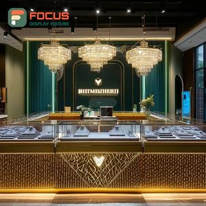 Sistema de Exhibición de Joyería Moderno con Acabado Laminado, Mostrador de Vidrio para Centro Comercial - Product Image 6
