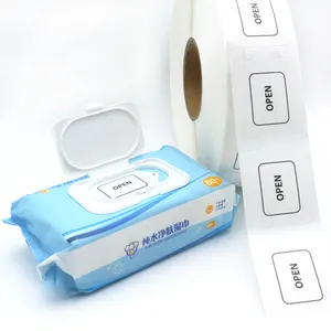 Kualitas Premium sekali pakai kain Nonwoven air tisu bayi-tebal, lembut dan penyerap dengan tutup tisu Fliptop