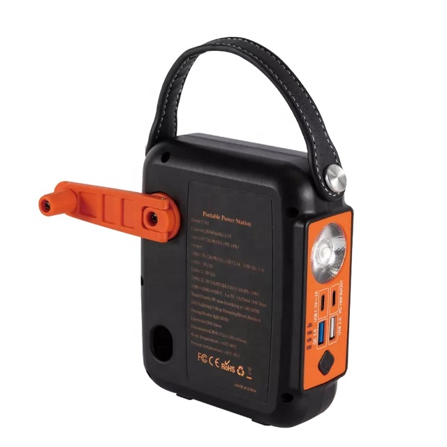 Hot Selling Emergency Charging Fashion Mini Portable Hand Crank Power Bank Keychain for Mobile Phone