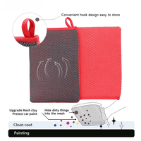 Nouvelle conception de gant en argile rouge 3.0, gant en argile magique anti-rayures pour le detailing automobile, outil de décontamination de la peinture personnalisée