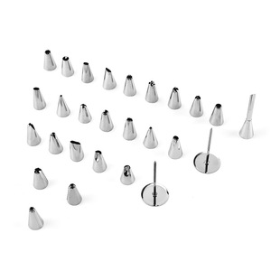 Ensembles d'outils de pâtisserie H322 en gros avec accessoires pour poches à douille, douilles russes pour glaçage, douilles de décoration de gâteaux en acier inoxydable - Product Image 2