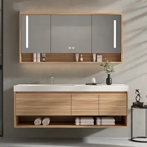 Gabinetes de baño automáticos de tocador de gama alta Gabinete de baño moderno de tocador impermeable de estilo