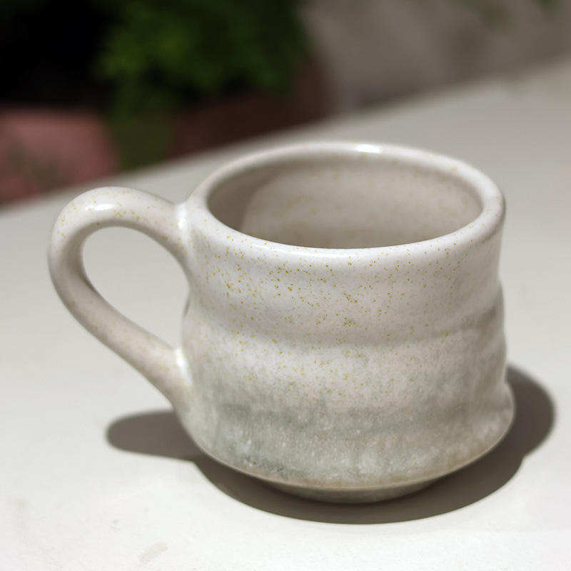 Bean white coffee cup