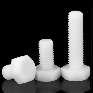 <b>White</b> PP External Hex Head <b>Screw</b> Polypropylene Insulated Bolt Acid Alkali Corrosion Resistant Fastener - Product Image 3