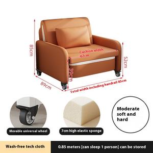 Moderno Divano Letto Matrimoniale Pieghevole Multifunzione a Doppio Uso di Fascia Alta per Soggiorno di Piccoli Appartamenti Balcone per Pigri - Product Image 6