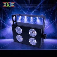 Projecteur de scène LED COB 180W (4x50W) à double couleur, panneau COB carré à quatre yeux pour DJ, soirées et mariages
