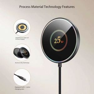 Leyi Type-C Low Temperature Fast Safe Charging Wireless <strong>Charger</strong> for <strong>iPhone</strong> 15 17 16 Pro Max Android Devices 1.2m <strong>Long</strong> Cable 25W - Product Image 1