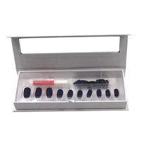 Boîte d'emballage de faux ongles blanc vide, Design personnalisé, 10 pièces