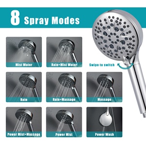 <span class=keywords><strong>Pommeau</strong></span> <span class=keywords><strong>de</strong></span> <span class=keywords><strong>Douche</strong></span> Chromé Filtrant avec Douchette à 8 Jets Amovible et Filtres Intégrés pour Eau Dure - Product Image 3