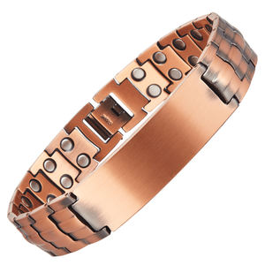 Iyi sağlık ve artrit hediye için biyomanyetizma Trendy tarzı ile erkekler için katı bakır Keitic enerji manyetik bilezik - Product Image 1