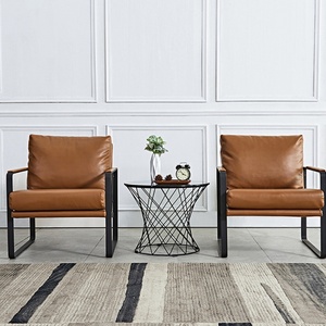 Fabricants de canapés de bureau modulaires inclinables en tissu avec pieds en métal nordique, meubles en cuir véritable - Product Image 6