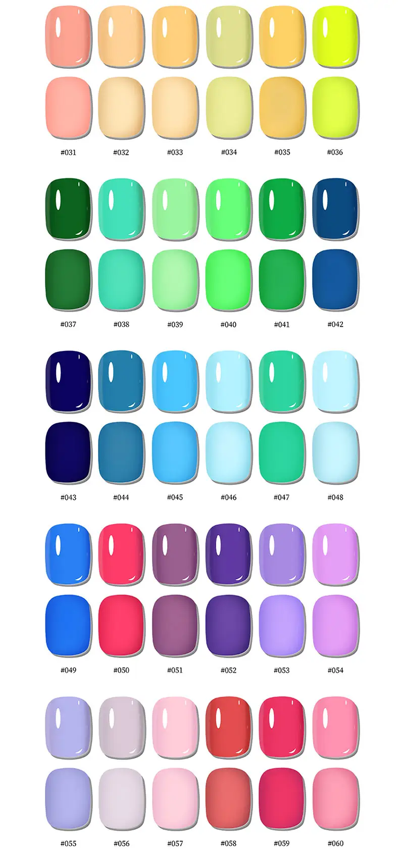 Esmalte de gel uv de 15ml, conjunto profissional em 60 cores para unhas, crie a sua própria marca