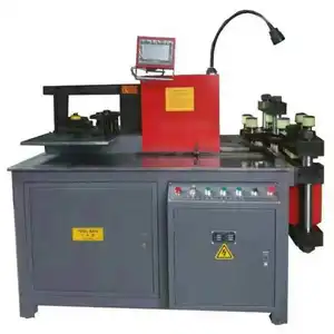Mehrstations-hydraulische Kupferstange-Verarbeitungsgeräte multifunktions-CNC-Schienenarbeitsmaschine