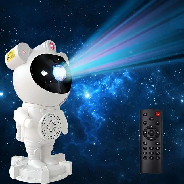 Space Buddy Star Light Projector Bluetouth Speaker galaxy Night Light-astronaut Music