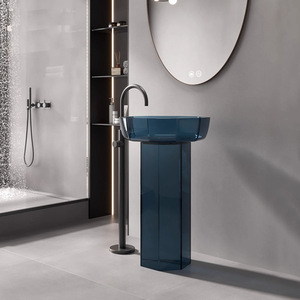 Thiết kế hiện đại pha lê rõ ràng nhựa bồn tắm miễn phí-đứng trong suốt Acrylic đá bồn tắm hình bầu dục lưu vực freestanding hình bầu dục bồn tắm - Product Image 4