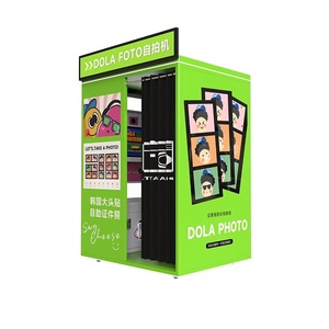 Photomaton à <span class=keywords><strong>360</strong></span> degrés, appareil photo automatique, photomaton instantané, écran tactile, photomaton coréen à pièces - Product Image 3