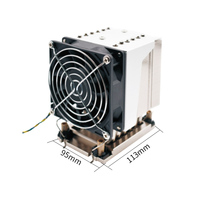 Dissipateur thermique pour processeur de serveur 2U 4U LGA 4189, refroidisseur actif pour processeurs de serveur LGA4189, ailettes en aluminium