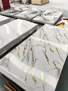 แผ่นหินอ่อนเทียมหินอ่อนสีขาวสำหรับผนังและบอร์ดพลาสติกพีวีซีแบบยืดหยุ่น - Product Image 5