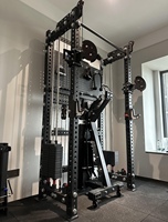 Machine Smith et rack à squats SM RP Series avec système de croisement de câbles, rack de musculation, système de sécurité