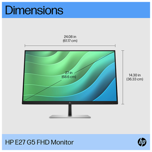 Moniteur de bureau <span class=keywords><strong>HP</strong></span> 27 pouces FHD IPS HDMI DP <span class=keywords><strong>E27</strong></span> G5 - Product Image 6