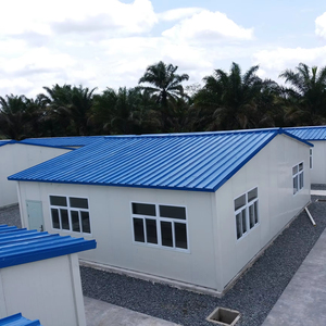 Prefab phẳng gói <span class=keywords><strong>container</strong></span> trường ký túc xá căng tin cấu trúc với shock-proof Breathable thiết kế hiện đại cho Châu Phi - Product Image 1