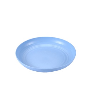 Wheat Straw Round Plate <b>Microwaveable</b> Food Grade Disposable Plate For Takeaway Use - Product Image 1