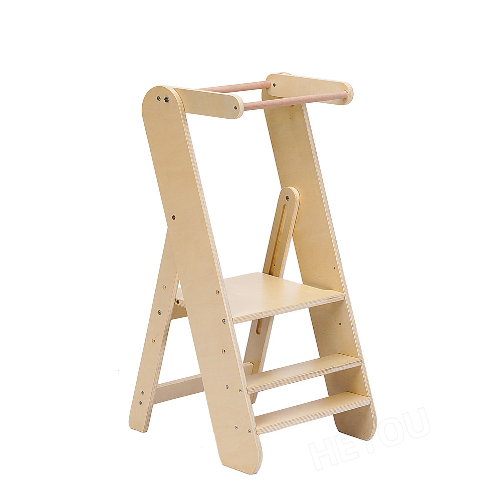 Montessori Toddler Learning Tower Kitchen Helper Wooden Stool Children's furniture