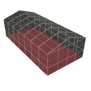 Carpa Deportiva Personalizada para Exteriores de 19x37m, PVC, Tipo Extendido para Cuatro Estaciones, para Cancha de Tenis - Product Image 1
