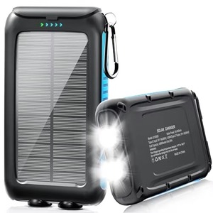 พาวเวอร์แบงค์ LED ขายดี ความจุ 20000mAh พร้อมไฟฉาย พลังงานแสงอาทิตย์ สำหรับสถานีพลังงานกลางแจ้ง - Product Image 1