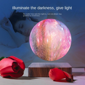 Wholesale <b>Smart</b> <b>Home</b> Moon Lamp LED Powered With Stand Starry Bedroom Decor Kids Gift - Product Image 5