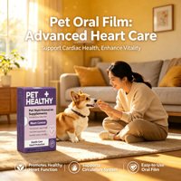 Suplemento para el Cuidado del Corazón Canino y Felino, en Película Oral Disoluble, Sin Desorden, Fácil de Administrar, Alta Biodisponibilidad, para la Salud del Corazón, para Todos