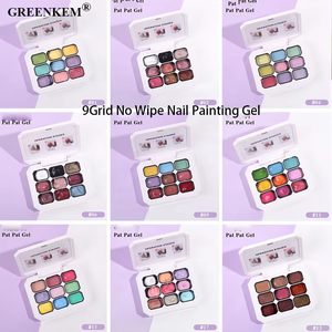 <span class=keywords><strong>Gel</strong></span> de pintura de uñas sin limpieza de 9 rejillas, consistencia gruesa para mezcla de degradado, diseño de arte fácil, <span class=keywords><strong>Gel</strong></span> de pintura Pat - Product Image 3