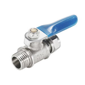 Raccord de vanne à boisseau sphérique G1/4 à filetage extérieur pour eau et air, en bronze, à commande manuelle - Product Image 2