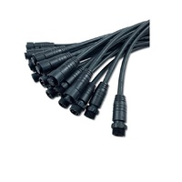 Connecteur étanche IP67 en cuivre HE SHENG JIA XING pour câbles de caméras PCB et ordinateurs - Prise mâle/femelle avec boîtier en nylon pour panneaux solaires