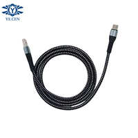 Kabel Data Pengisian Cepat 100W Berbahan Nilon, untuk Ponsel Apple, Huawei, dan Android, Kabel Pengisian Cepat Tipe-C