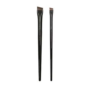 Cepillo delineador de ojos biselado Punta delgada pequeña Hoja de sombra de ojos plana Cepillo inclinado Cabeza plana Gusano de seda Contorno Párpados para cepillar - Product Image 1