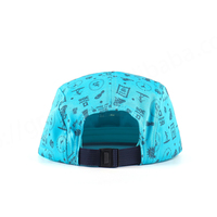 Sıcak Fırsat Açık Hava Performansı Dijital Baskılı 5 Panel Yüksek Kalite Özel Nakışlı Plaj Balıkçılığı Snapback Su Geçirmez Şapka