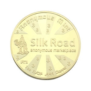De muestras gratis chapado de metal bitcoin Moneda de Oro - Product Image 5