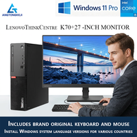 Ordinateur de bureau Lenovo ThinkCentre K70 neuf, processeur I5-13400, 8 Go/16 Go DDR5, SSD NVMe + HDD, écran 27 pouces, PC de bureau professionnel, Windows